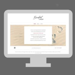 Barefoot lawyer website designed by Michelle Abadie